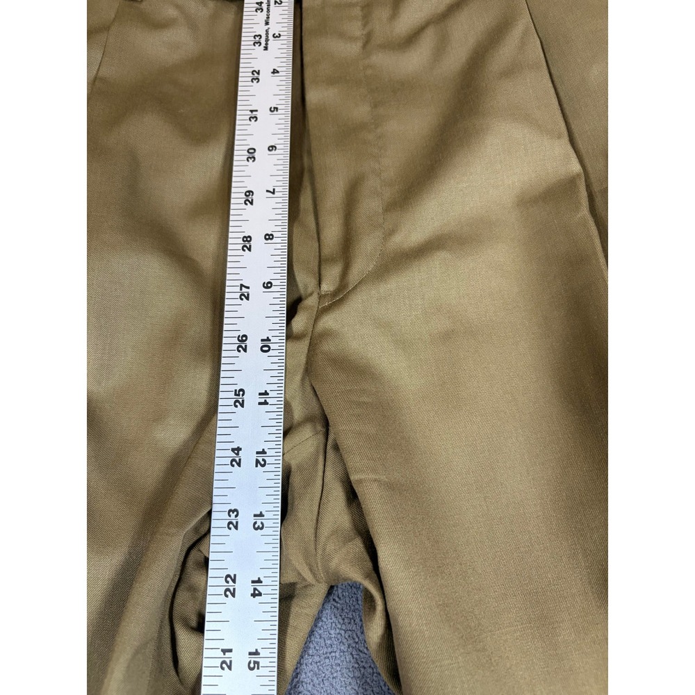 Hart Schaffner Marx Dress Pants Mens 34 Brown Pleated USA Made - Picture 4 of 8